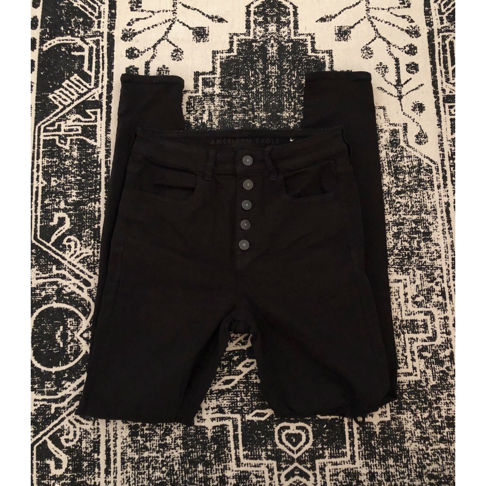 AE ripped black jeans